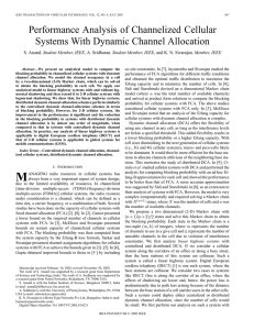 Performance Analysis of Channelized Cellular Systems With Dynamic Channel Allocation [7],