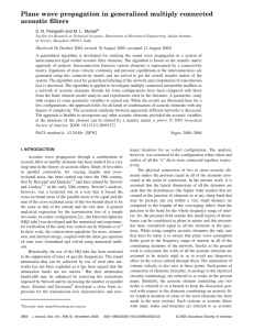 Plane wave propagation in generalized multiply connected acoustic filters