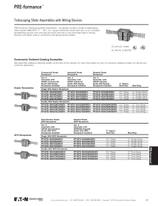 PRE-formance™ Telescoping Slider Assemblies with Wiring Devices