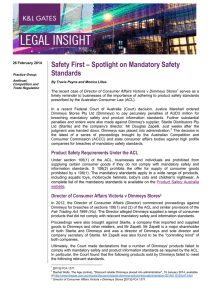 Safety First – Spotlight on Mandatory Safety Standards