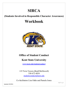 SIRCA Workbook  Office of Student Conduct