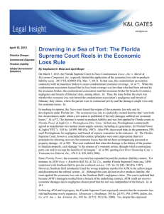 Drowning in a Sea of Tort: The Florida Loss Rule