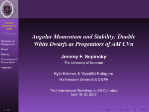 Angular Momentum and Stability: Double Jeremy F. Sepinsky