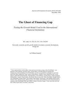 The Ghost of Financing Gap  Financial Institutions