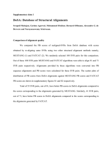 DoSA: Database of Structural Alignments Supplementary data 1