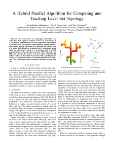 A Hybrid Parallel Algorithm for Computing and Tracking Level Set Topology