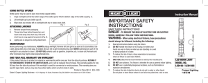 Instruction Manual USING BOTTLE OPENER