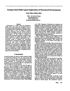 Unsupervised Multi-Agent Exploration  of  Structured  Environments