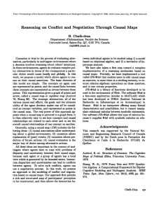 Reasoning on  Conflict and  Negotiation Through  Causal