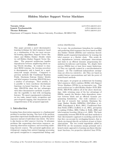 Hidden Markov Support Vector Machines