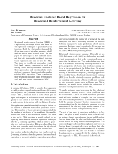 Relational Instance Based Regression for Relational Reinforcement Learning