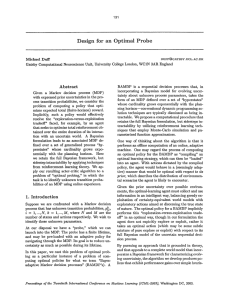 Design  for  an  Optimal  Probe