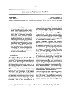 Informative Discriminant Analysis