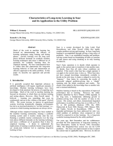 Characteristics of Long-term Learning in Soar