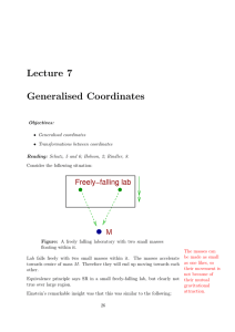 Lecture 7 Generalised Coordinates