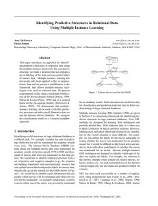 Identifying Predictive Structures in Relational Data Using Multiple Instance Learning