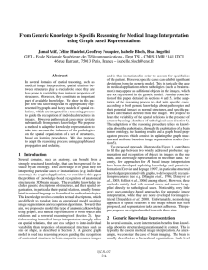 From Generic Knowledge to Speciﬁc Reasoning for Medical Image Interpretation