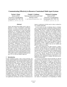 Communicating Effectively in Resource-Constrained Multi-Agent Systems