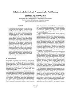 Collaborative Inductive Logic Programming for Path Planning