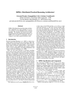 DiPRA: Distributed Practical Reasoning Architecture