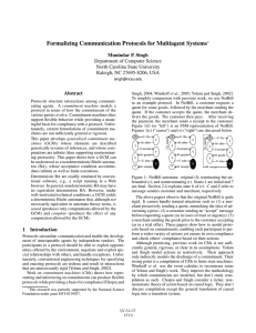 Formalizing Communication Protocols for Multiagent Systems
