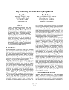 Edge Partitioning in External-Memory Graph Search