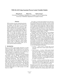 WiFi-SLAM Using Gaussian Process Latent Variable Models