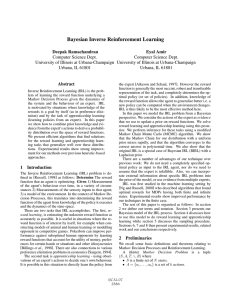 Bayesian Inverse Reinforcement Learning