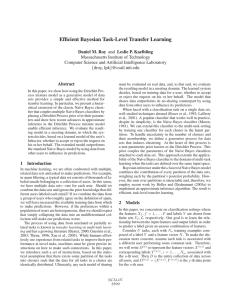 Efﬁcient Bayesian Task-Level Transfer Learning