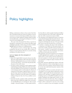 Policy highlights x
