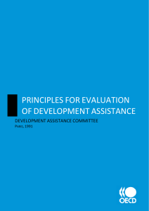 PRINCIPLES FOR EVALUATION OF