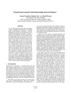 Transferring Learned Control-Knowledge between Planners