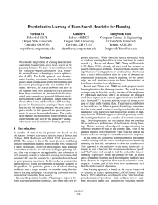 Discriminative Learning of Beam-Search Heuristics for Planning