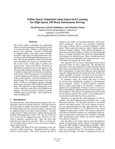 Online Speed Adaptation using Supervised Learning for High-Speed, Off-Road Autonomous Driving