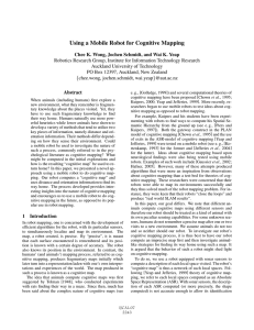 Using a Mobile Robot for Cognitive Mapping