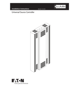 Universal Source Controller INS # Installation Instructions Model # SC-UN