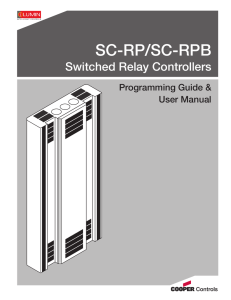 SC-RP/SC-RPB Switched Relay Controllers Programming Guide &amp; User Manual