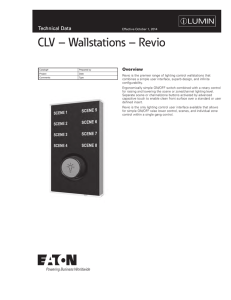 CLV – Wallstations – Revio Technical Data Overview
