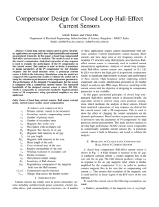 Compensator Design for Closed Loop Hall-Effect Current Sensors