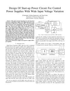 Design Of Start-up Power Circuit For Control CPS