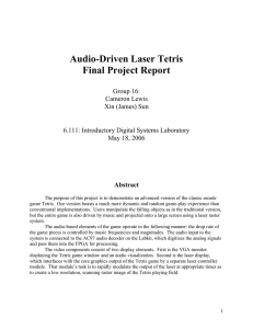 Audio-Driven Laser Tetris Final Project Report Group 16: