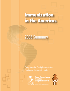 Immunization in the Americas 2008 Summary Comprehensive Family Immunization