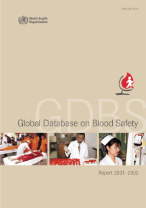 Global Database on Blood Safety Report 2001–2002 WHO/EHT/04.09