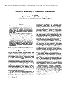 Distributed Scheduling of  Multiagent Communication