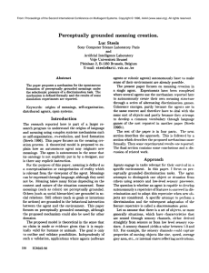 Perceptually grounded  meaning  creation. Luc Steels