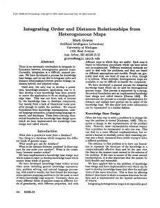 Integrating Order  and  Distance Relationships from