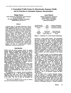 A Generalized  Profile  Syntax  for  Biomolecular ... and its  Function  in  Automatic  Sequence ...