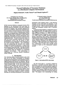 Toward Unification  of  Taxonomy Databases