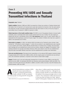 Preventing HIV/AIDS and Sexually Transmitted Infections in Thailand Case 2