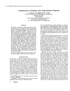 Compression  of  Strings with  Approximate  Repeats